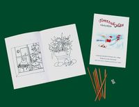Christmas elf -Colouring book