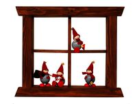 Tonttu window, brown